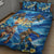 Hawaii Father's Day Quilt Bed Set The Surfing Dad Polynesian Tattoo