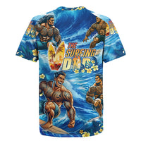 Hawaii Father's Day Rugby Jersey The Surfing Dad Polynesian Tattoo DT02 - Polynesian Pride