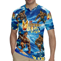 Hawaii Father's Day Rugby Jersey The Surfing Dad Polynesian Tattoo DT02 - Polynesian Pride
