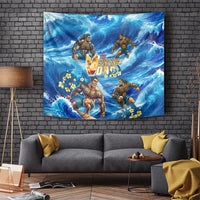 Hawaii Father's Day Tapestry The Surfing Dad Polynesian Tattoo DT02 - Polynesian Pride
