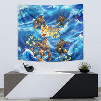 Hawaii Father's Day Tapestry The Surfing Dad Polynesian Tattoo DT02 - Polynesian Pride