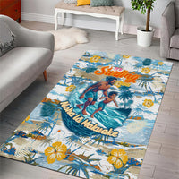 Hawaii Father's Day It's Surfing Time Area Rug Aloha L Makuakane DT02 - Polynesian Pride