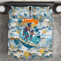 Hawaii Father's Day It's Surfing Time Bedding Set Aloha L Makuakane DT02 Blue - Polynesian Pride