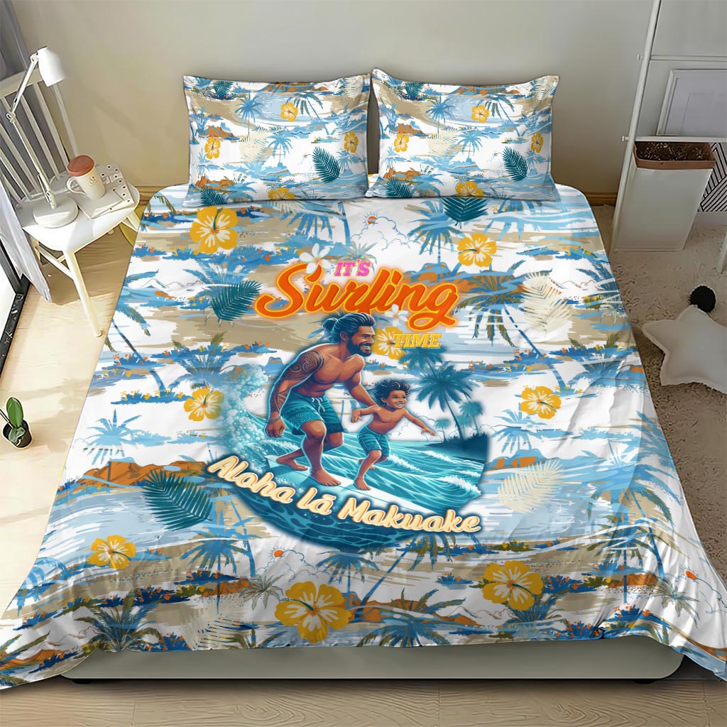 Hawaii Father's Day It's Surfing Time Bedding Set Aloha L Makuakane DT02 - Polynesian Pride