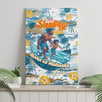 Hawaii Father's Day It's Surfing Time Canvas Wall Art Aloha L Makuakane DT02 - Polynesian Pride