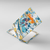 Hawaii Father's Day It's Surfing Time Canvas Wall Art Aloha L Makuakane DT02 With Frame Blue - Polynesian Pride