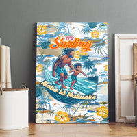 Hawaii Father's Day It's Surfing Time Canvas Wall Art Aloha L Makuakane DT02 - Polynesian Pride