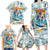 Hawaii Father's Day It's Surfing Time Family Matching Long Sleeve Bodycon Dress and Hawaiian Shirt Aloha Lā Makuakane