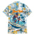 Hawaii Father's Day It's Surfing Time Family Matching Off The Shoulder Long Sleeve Dress and Hawaiian Shirt Aloha Lā Makuakane