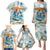 Hawaii Father's Day It's Surfing Time Family Matching Puletasi and Hawaiian Shirt Aloha Lā Makuakane