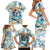 Hawaii Father's Day It's Surfing Time Family Matching Short Sleeve Bodycon Dress and Hawaiian Shirt Aloha Lā Makuakane