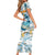 Hawaii Father's Day It's Surfing Time Family Matching Short Sleeve Bodycon Dress and Hawaiian Shirt Aloha Lā Makuakane