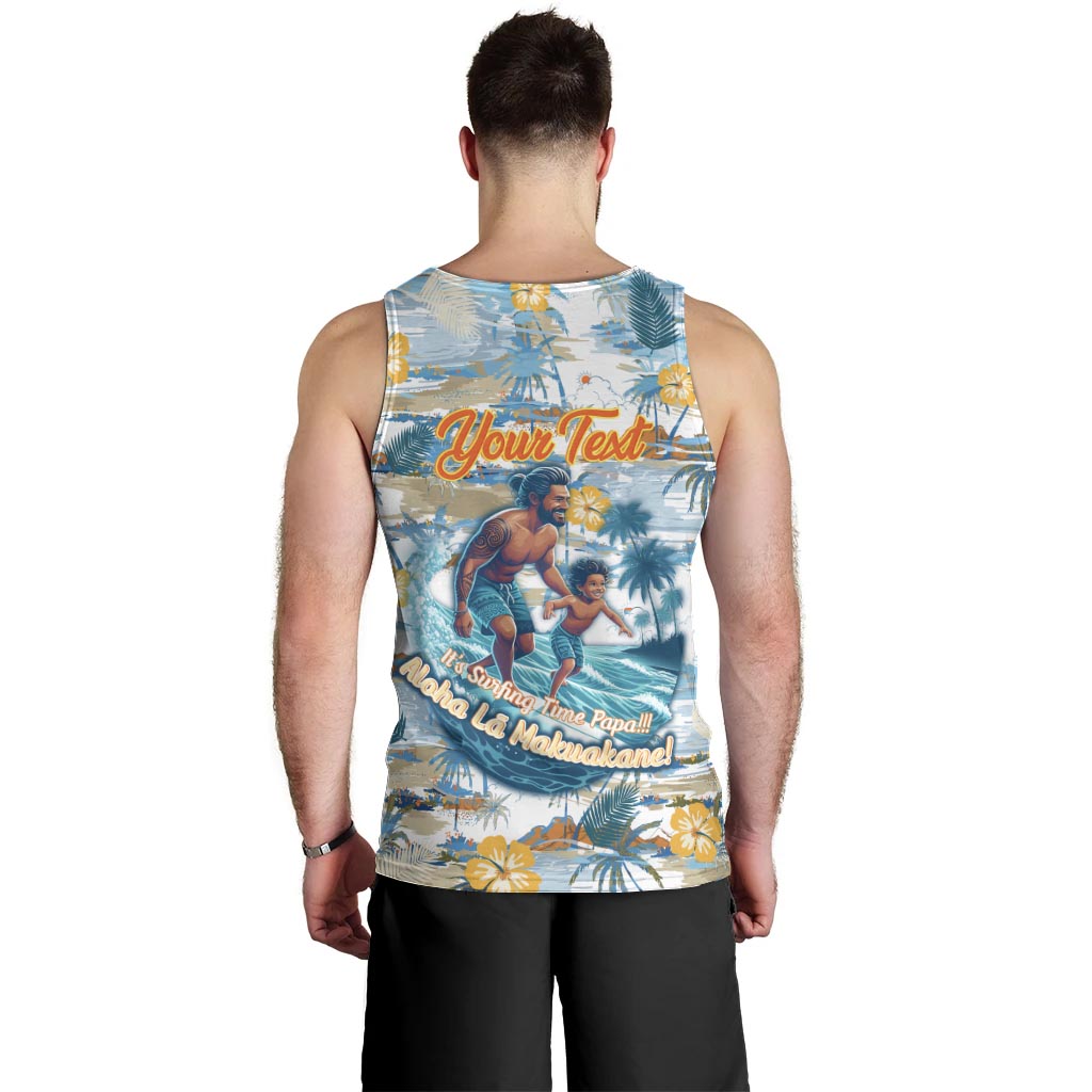 Hawaii Father's Day It's Surfing Time Men Tank Top Aloha L Makuakane DT02 - Polynesian Pride