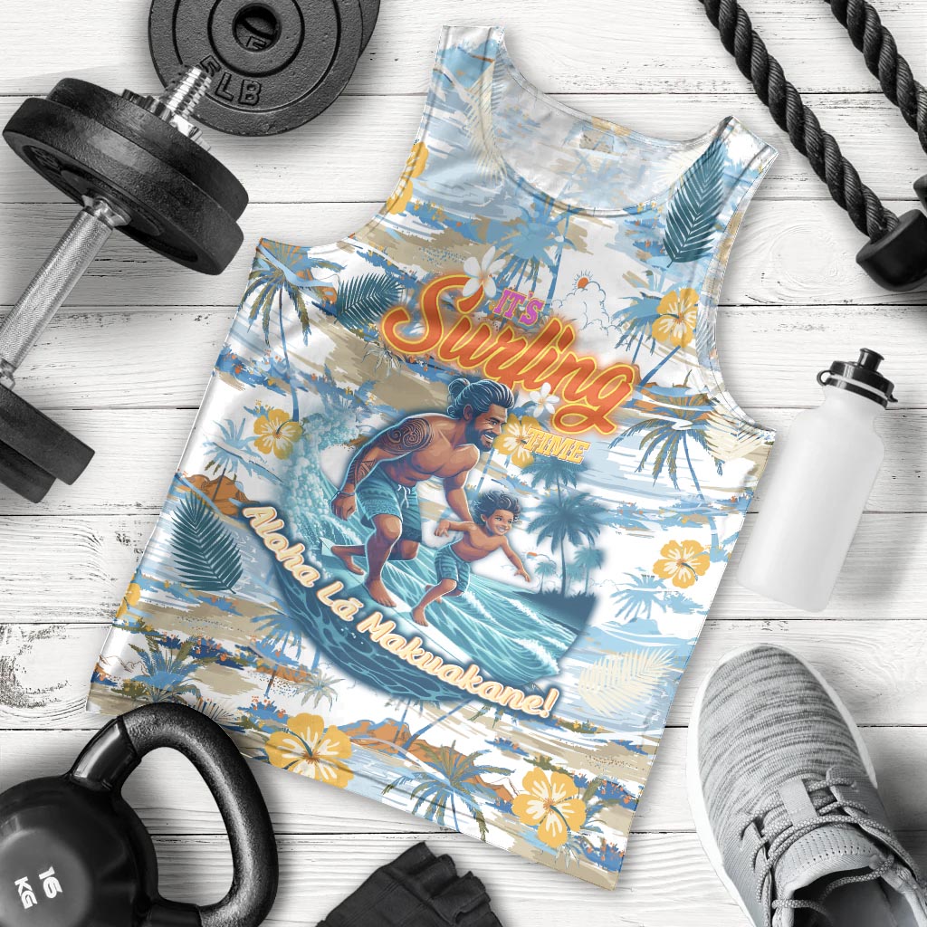 Hawaii Father's Day It's Surfing Time Men Tank Top Aloha L Makuakane DT02 - Polynesian Pride