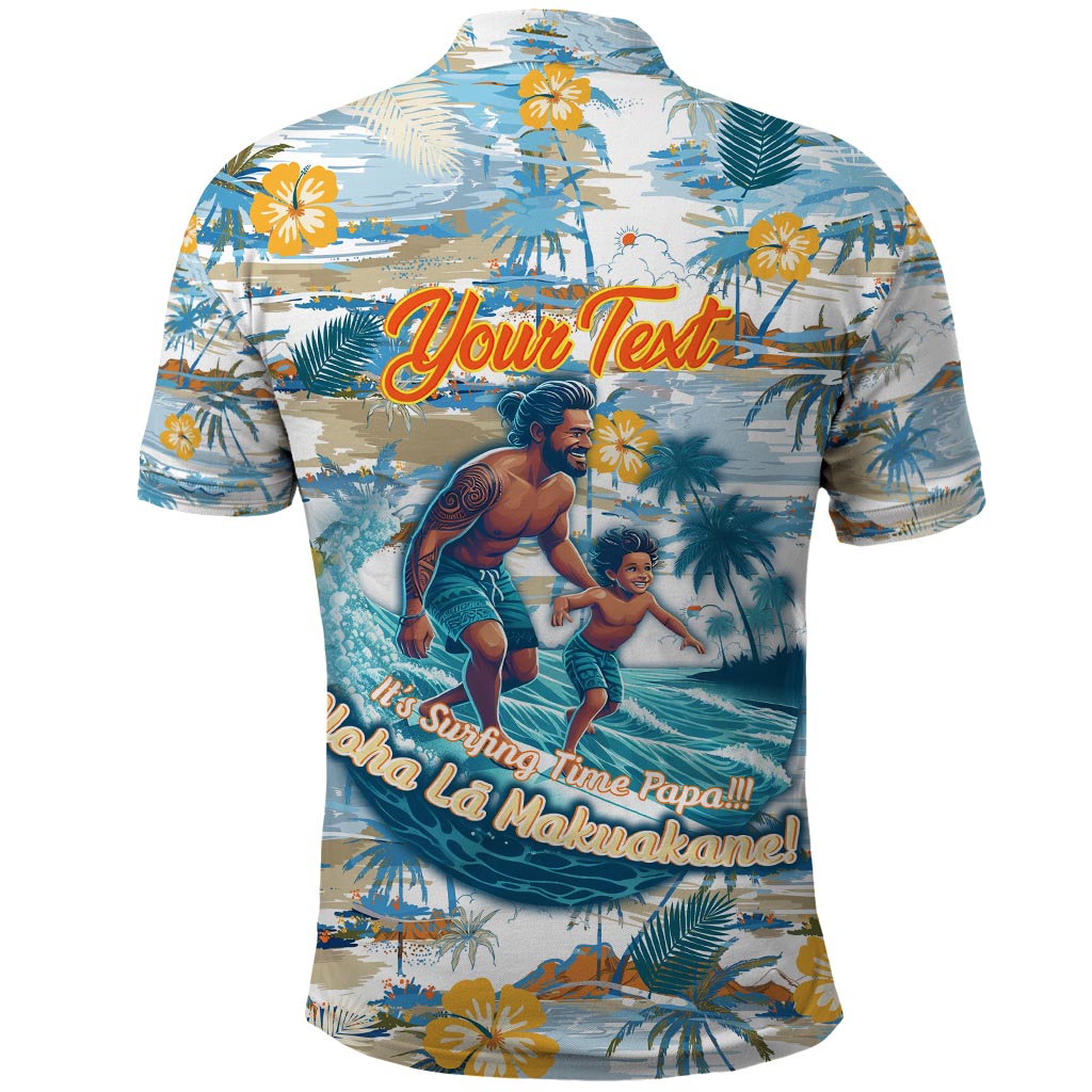 Hawaii Father's Day It's Surfing Time Polo Shirt Aloha L Makuakane DT02 - Polynesian Pride
