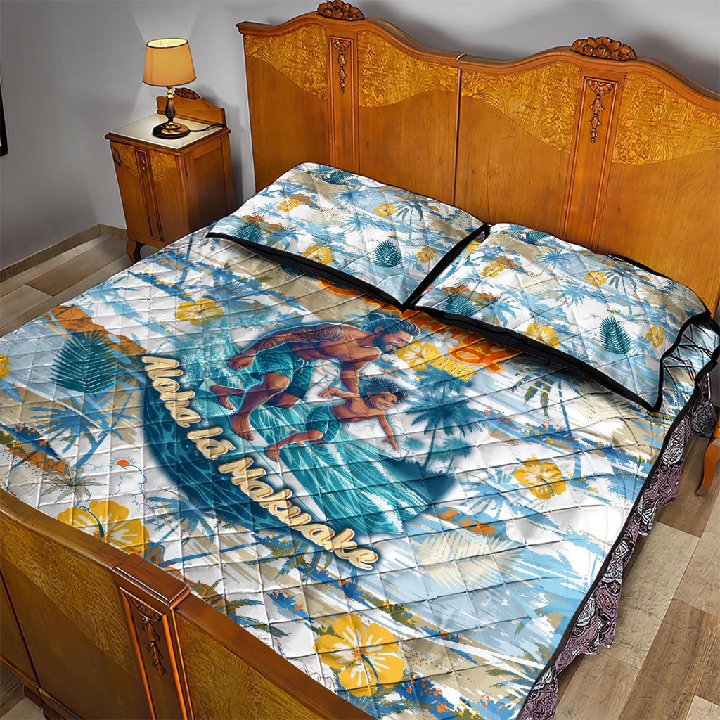 Hawaii Father's Day It's Surfing Time Quilt Bed Set Aloha L Makuakane DT02 - Polynesian Pride