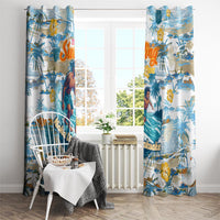 Hawaii Father's Day It's Surfing Time Window Curtain Aloha L Makuakane DT02 - Polynesian Pride