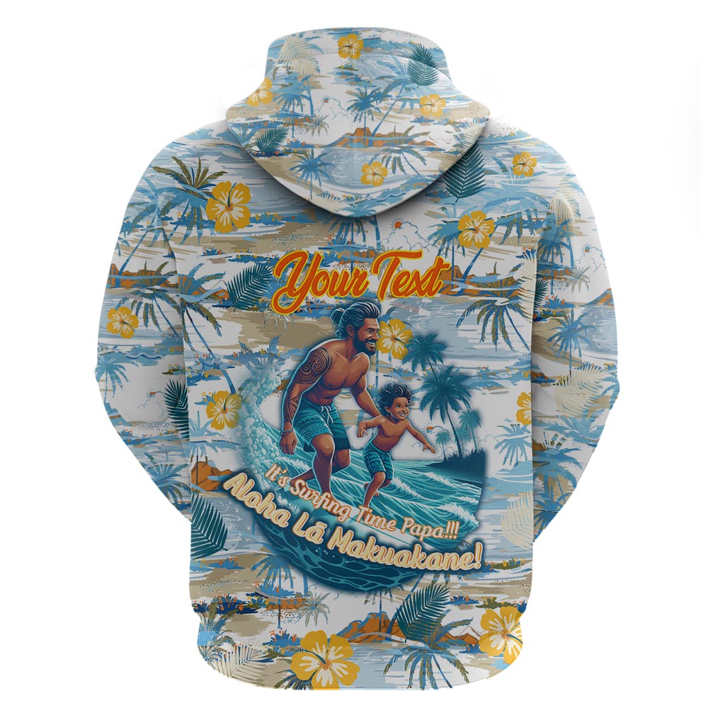 Hawaii Father's Day It's Surfing Time Zip Hoodie Aloha L Makuakane DT02 - Polynesian Pride