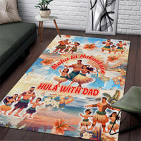 Hawaii Father's Day Area Rug Hula With Dad DT02 Art - Polynesian Pride
