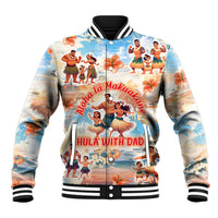 Hawaii Father's Day Baseball Jacket Hula With Dad DT02 Unisex Art - Polynesian Pride