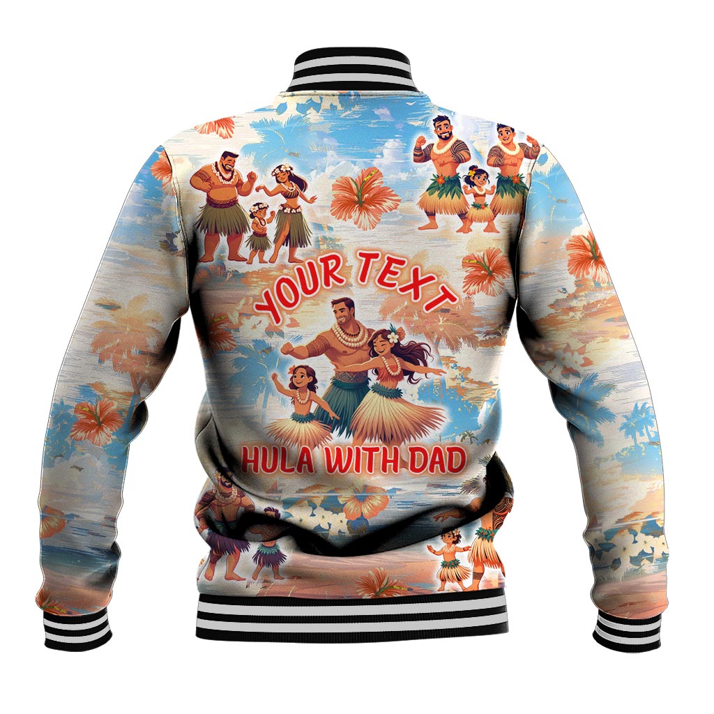 Hawaii Father's Day Baseball Jacket Hula With Dad DT02 - Polynesian Pride