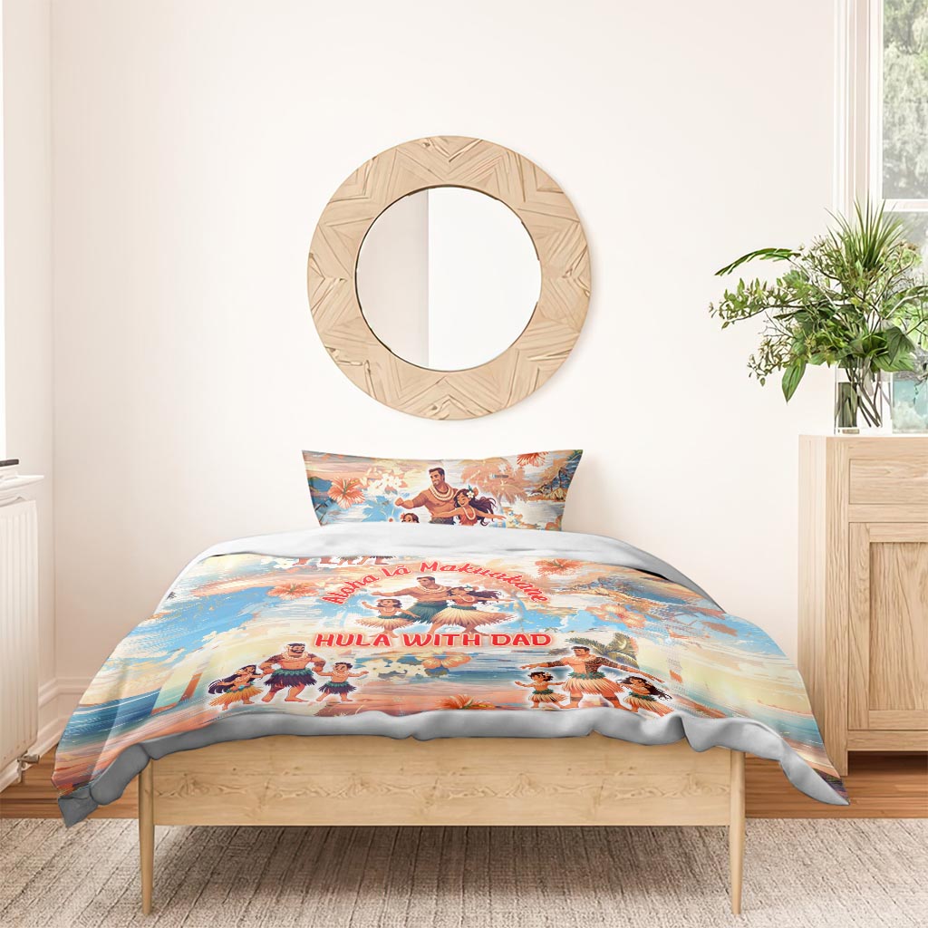 Hawaii Father's Day Bedding Set Hula With Dad DT02 - Polynesian Pride