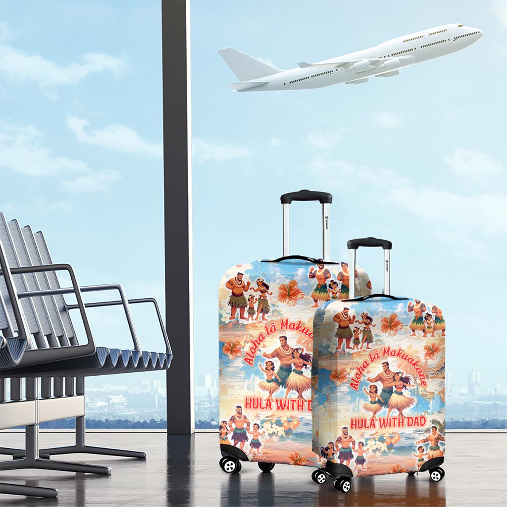 Hawaii Father's Day Luggage Cover Hula With Dad DT02 - Polynesian Pride