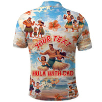 Hawaii Father's Day Polo Shirt Hula With Dad DT02 - Polynesian Pride