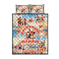 Hawaii Father's Day Quilt Bed Set Hula With Dad DT02 - Polynesian Pride