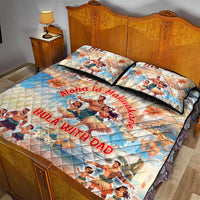 Hawaii Father's Day Quilt Bed Set Hula With Dad DT02 - Polynesian Pride