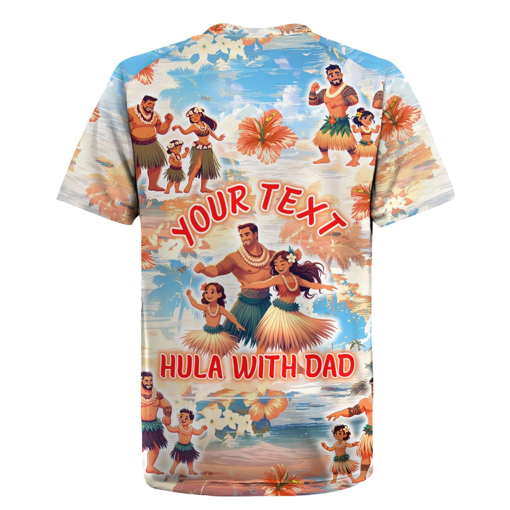 Hawaii Father's Day Rugby Jersey Hula With Dad DT02 - Polynesian Pride