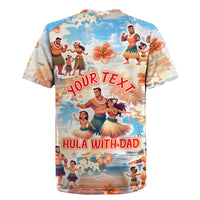 Hawaii Father's Day Rugby Jersey Hula With Dad DT02 - Polynesian Pride
