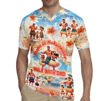 Hawaii Father's Day Rugby Jersey Hula With Dad DT02 - Polynesian Pride