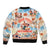 Hawaii Father's Day Sleeve Zip Bomber Jacket Hula With Dad