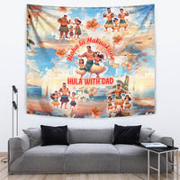 Hawaii Father's Day Tapestry Hula With Dad DT02 Art - Polynesian Pride