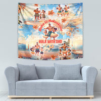 Hawaii Father's Day Tapestry Hula With Dad DT02 - Polynesian Pride