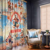 Hawaii Father's Day Window Curtain Hula With Dad DT02 - Polynesian Pride