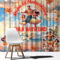 Hawaii Father's Day Window Curtain Hula With Dad DT02 - Polynesian Pride