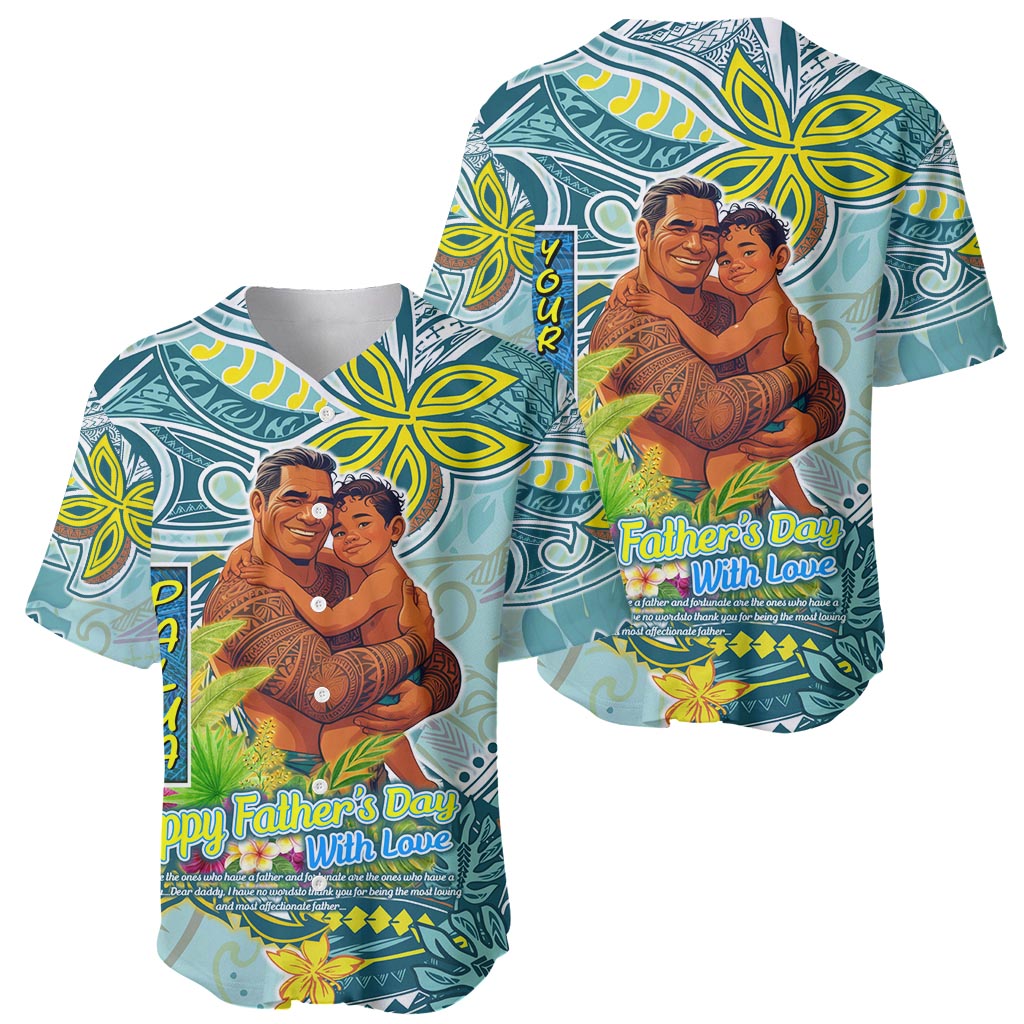Palau Father's Day Polynesia Baseball Jersey Dad and Son DT02 - Polynesian Pride