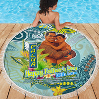Palau Father's Day Polynesia Beach Blanket Dad and Son DT02 - Polynesian Pride