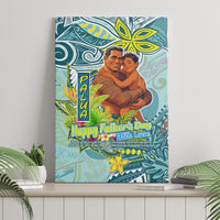 Palau Father's Day Polynesia Canvas Wall Art Dad and Son DT02 - Polynesian Pride