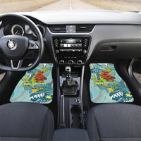 Palau Father's Day Polynesia Car Mats Dad and Son DT02 Set 2pcs - Front Blue - Polynesian Pride