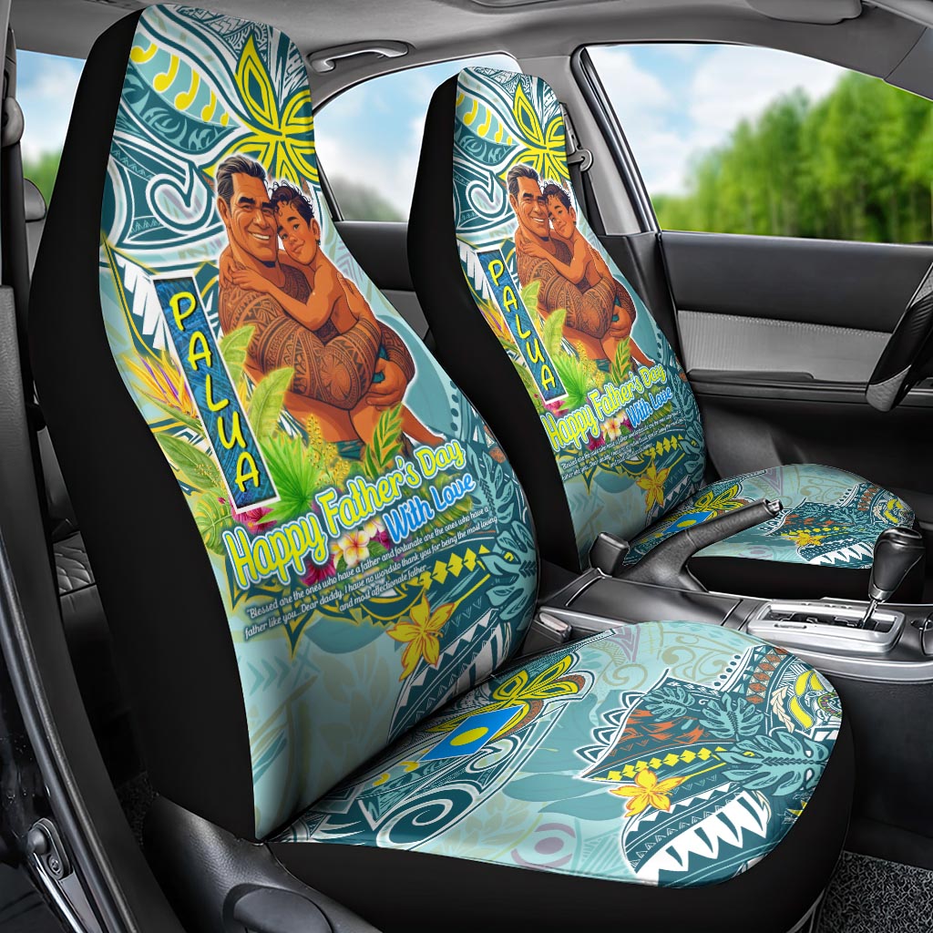 Palau Father's Day Polynesia Car Seat Cover Dad and Son DT02 - Polynesian Pride