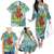 Palau Father's Day Polynesia Family Matching Off The Shoulder Long Sleeve Dress and Hawaiian Shirt Dad and Son