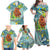 Palau Father's Day Polynesia Family Matching Off Shoulder Maxi Dress and Hawaiian Shirt Dad and Son