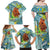 Palau Father's Day Polynesia Family Matching Off Shoulder Maxi Dress and Hawaiian Shirt Dad and Son