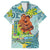 Palau Father's Day Polynesia Family Matching Off Shoulder Maxi Dress and Hawaiian Shirt Dad and Son