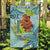 Palau Father's Day Polynesia Garden Flag Dad and Son