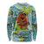 Palau Father's Day Polynesia Long Sleeve Shirt Dad and Son