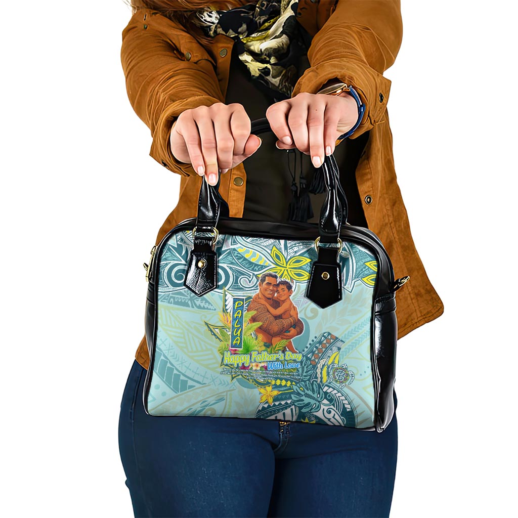 Palau Father's Day Polynesia Shoulder Handbag Dad and Son DT02 One Size Blue - Polynesian Pride